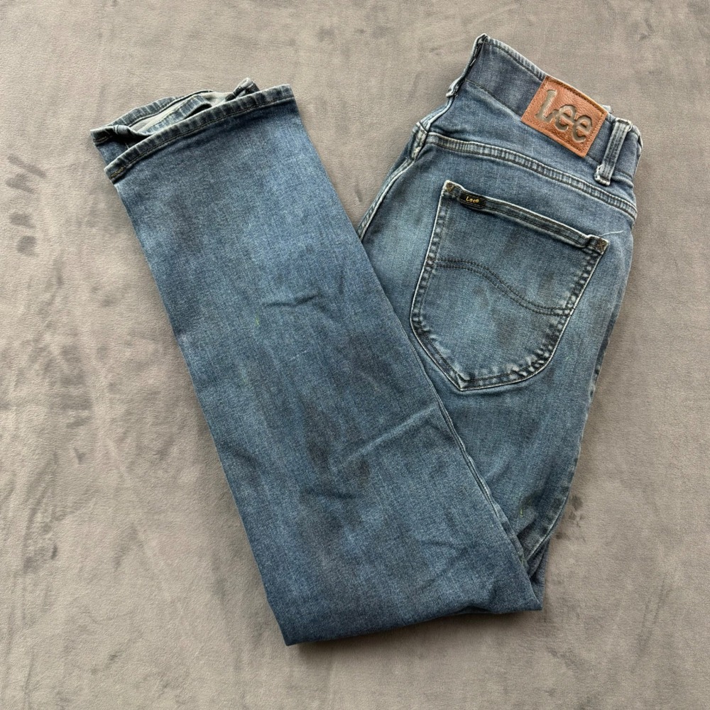 Lee Extreme Motion MVP Men 32x32 Athletic Fit Tapered Leg Jeans Medium Wash Blue